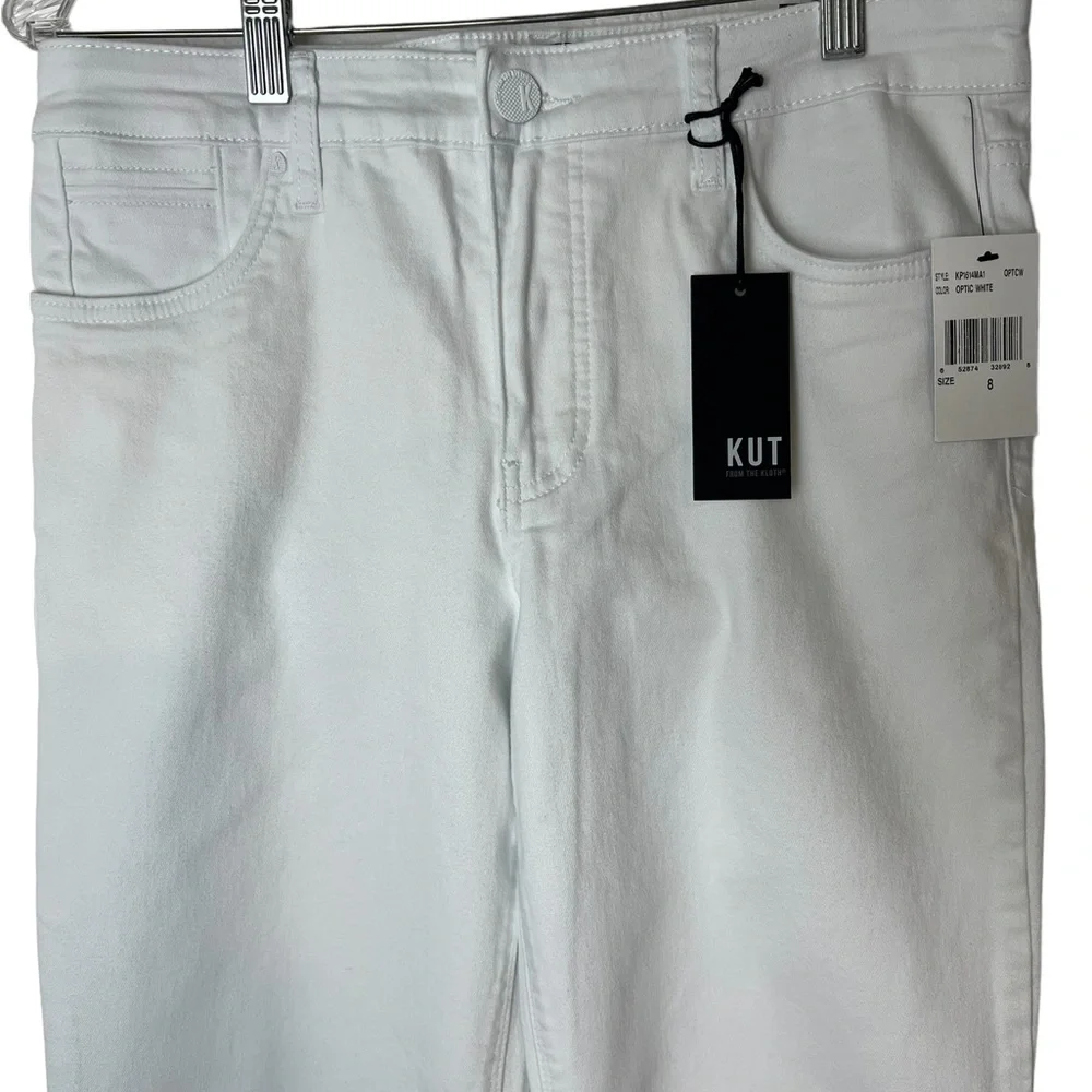Kut from the Cloth Stella Optic White High Rise Flare Jean - Picture 15 of 15